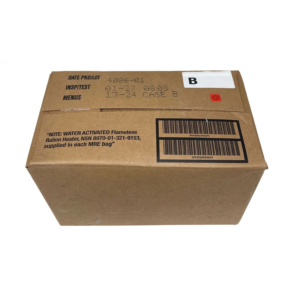 Estuche MRE U.S. Military Listo para Comer Comidas INSP 2027 1, 2 o 48 Foto 2 de 4