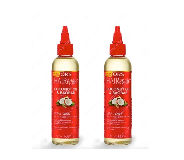 Ors HaiRepair Coconut Oil & Baobab Vital Oils 127ml - Hair Repair - Pack of 2