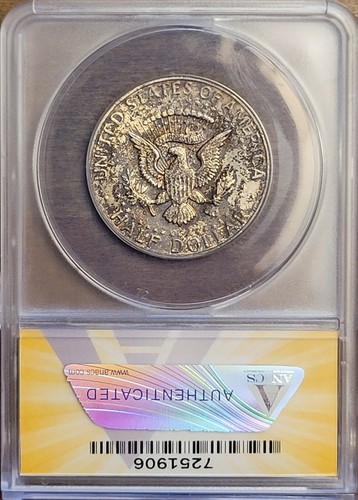 1964-D Kennedy Silver Half 50c - MS66 ANACS - Lists $125 - Picture 3 of 4