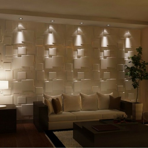 PVC 3D Wall panel Decorative Wall Ceiling Tiles Cladding NOT BAMBOO 50cmx50cm - Picture 57 of 126