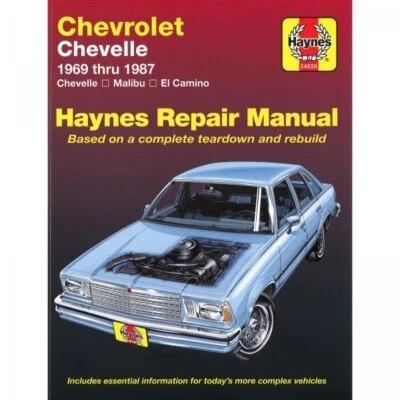 HAYNES PUBLISHING Chevrolet Chevelle (1969-1987) Malibu El Camino manual de taller Haynes