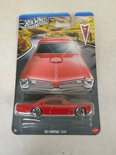 2025 Hot Wheels '66 Pontiac GTO Silver Series 5/5 Chase JKY14 Metal Base New Red