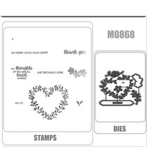 M0868 HEART SHAPED Metal Cutting Dies DIY Greeting Card Scrapbooking Handmade