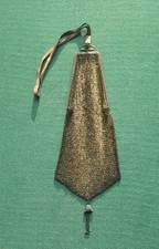 Beautiful Antique Sterling Silver Mesh Purse with Tassel Long Chain Handle