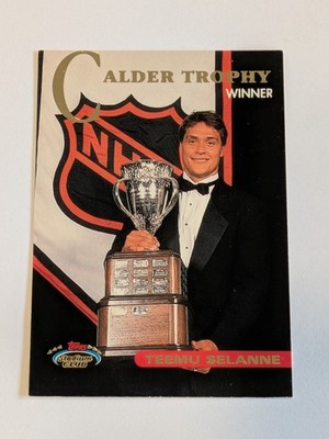Topps Stadium Club Calder Trophy Winner TEEMU SELANNE Eishockey Trading Card