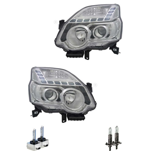 Xenon Scheinwerfer Set Rechts & Links D1S/H1 FüR Nissan X-Trail T31 Inkl. Lampen-image