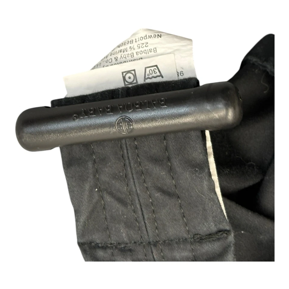 Balboa Portabebés Ajustable Negro con Patrón Blanco y Negro Foto 2 de 4