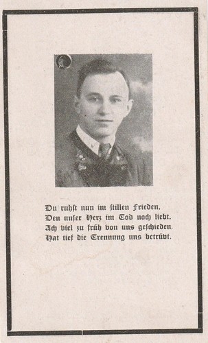 Deutsche WK II ( ORIGINAL ) Todeskarte -- Infanterie Regt - 1945 getötet - Bild 1 von 2