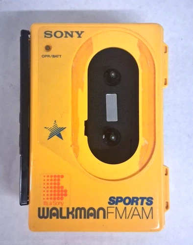 Vintage Sony Walkman Cassette Player FM/AM Stereo WM-F45  **Some Damage**