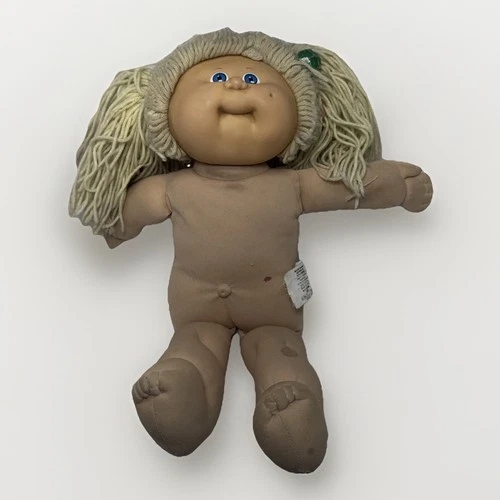 Vintage 1985 Cabbage Patch Kids Doll Yarn Hair Soft Body TLC Stains No Clothes