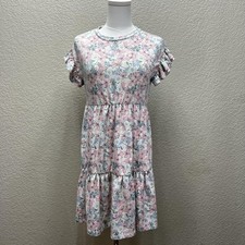 Steve Madden Short Sleeve Dresses Girls Colorful Floral Classic Stylish Size L