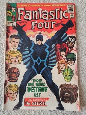 Fantastic Four #46 1st Black Bolt Marvel Comics 1966 Kirby Cover GD+/VG-