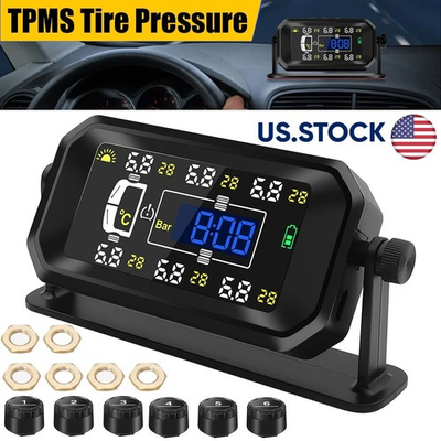 #ad TPMS Tyre Pressure Monitoring System for HGV Caravan Coache Motorhom 6 Sensors $29.80
