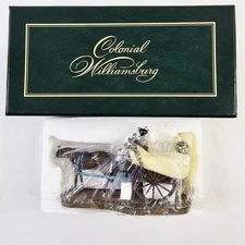 Lang And Wise Williamsburg Collectible Two Men With Cart 30489732 New 1998 Vtg