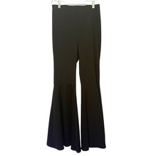 Park Avenue Pants Womens Large Vtg 60s 70s Bell Bottom Wide Flare Disco Stretch