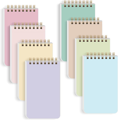 Small Notebooks, Cute 3x5 Pocket Notepads, Mini Spiral Notebook with Lined Pages