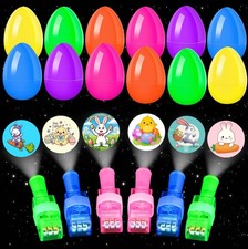 Easter Eggs Fillers, 12Pack Prefilled Easter Eggs with Finger Lights Toys, Ea...