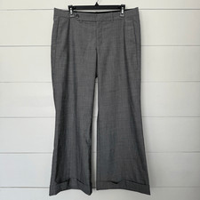 Gap Women  s 12 Ankle Gray Wool Blend Pants Dress Career Office Core