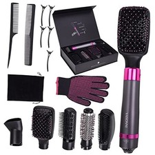 5 in 1 Hair Dryer Brush, Negative Ion Electric Hot Air Blow Dryer Brush Comb