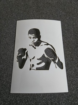 Muhammad Ali Schablone wiederverwendbar - Basteln - Airbrush - Tortendekoration - Kunst