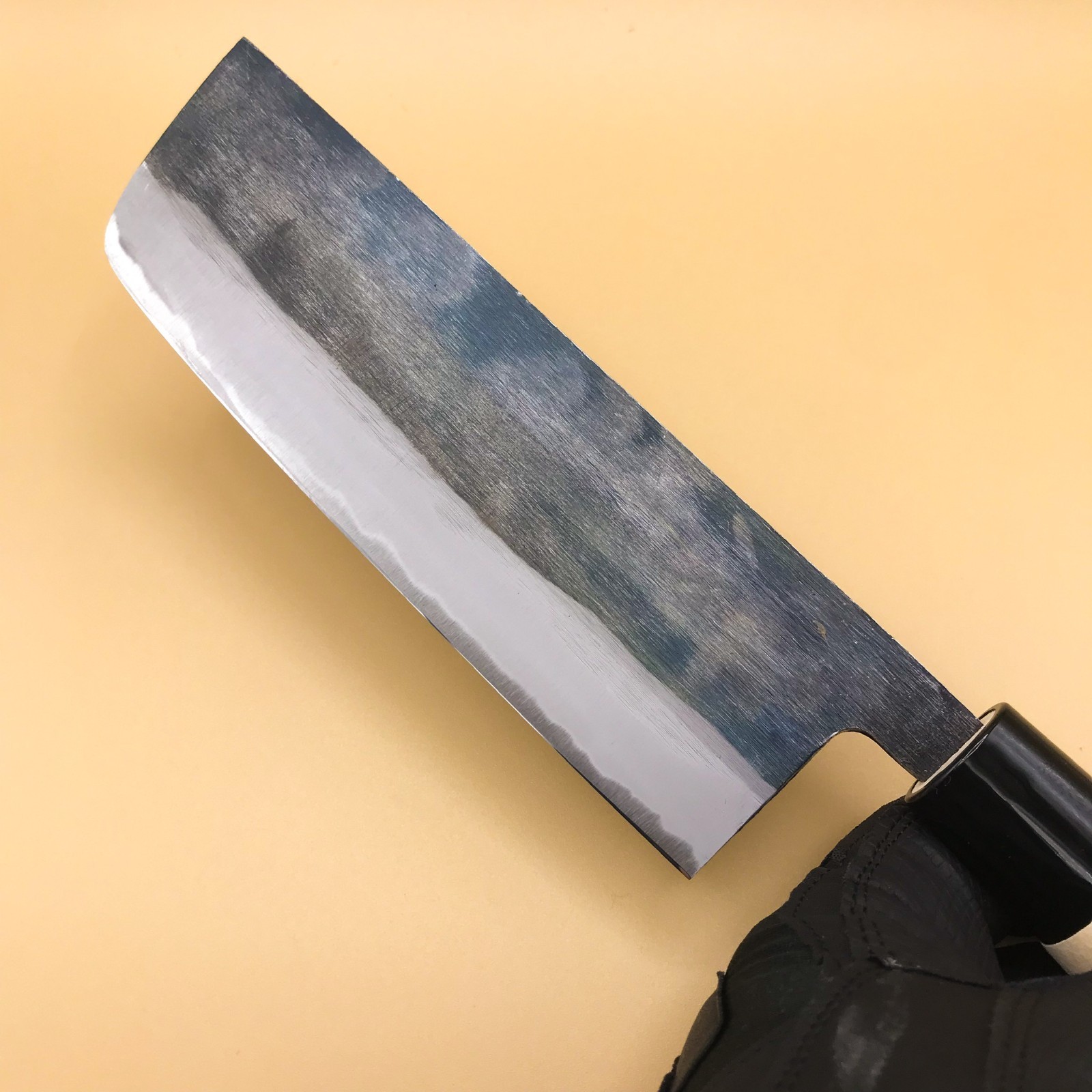 Japanese Nakiri Kitchen Knife 6.3" 160mm Aogami Blue #2 Carbon/Echizen Takefu