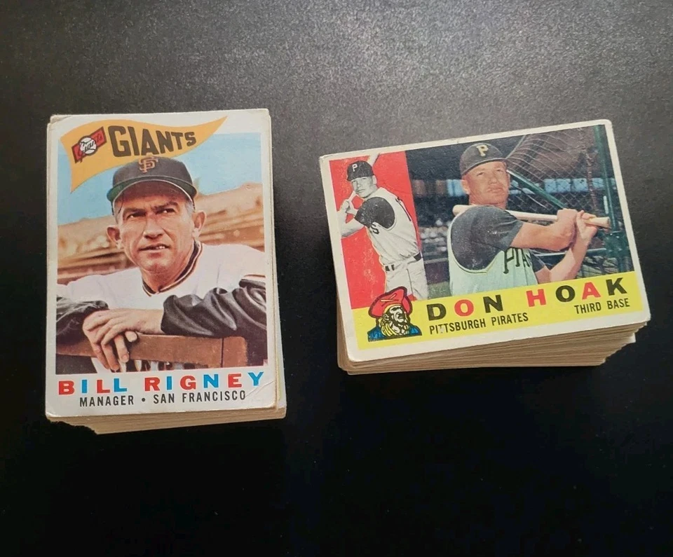 Tarjetas de béisbol 1960 Topps - 160 diferentes - con Carl Willey y Don Hoak Foto 2 de 4