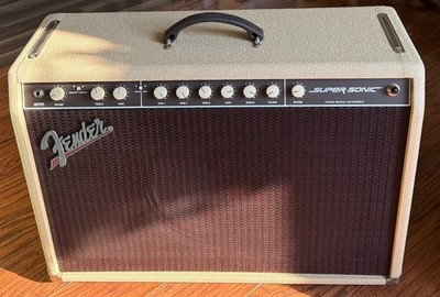 2007 Fender Super-Sonic 60 Blonde 1x12'' Combo Amp Supersonic Super Sonic Clean