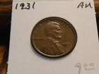 1931 Lincoln Wheat Cent 'Penny' - Nice AU coin