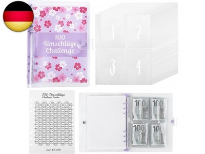100 Envelope Saving Challenge Deutsc, A5 Budget Planner Deutsch, Challengers