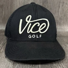 Vice Golf SQUAD SnapBack Mesh Black Hat One Size