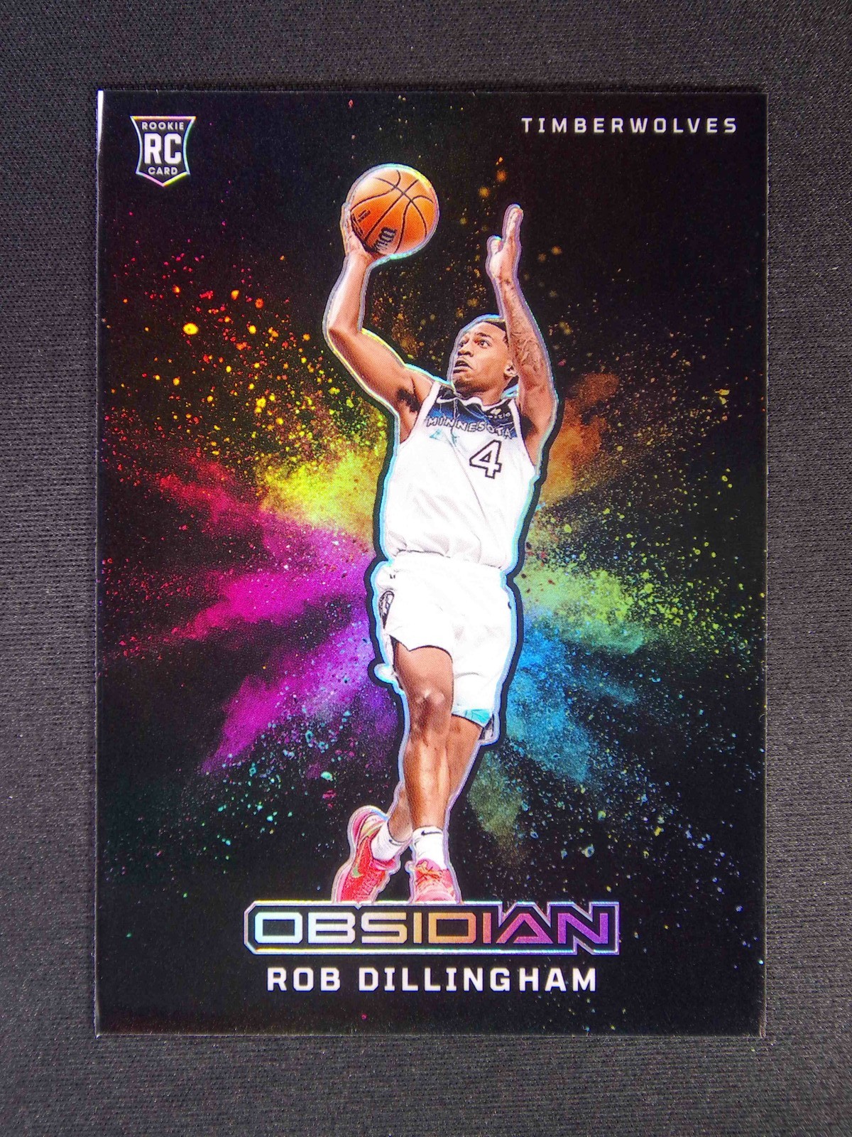 2024-25 Panini Obsidian Rob Dillingham #24 RC Black Color Blast Case Hit SSP