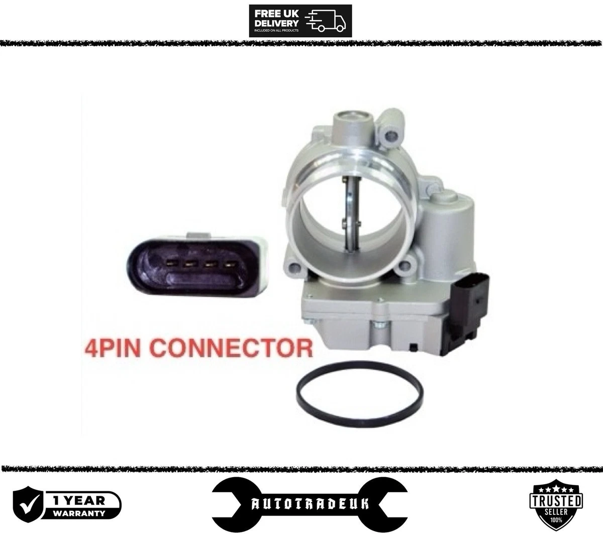 Sensore Posizione Farfalla TPS 3510202000 In Plastica - Compatibile Con Kia Sportage, Optima E Hyundai Sonata