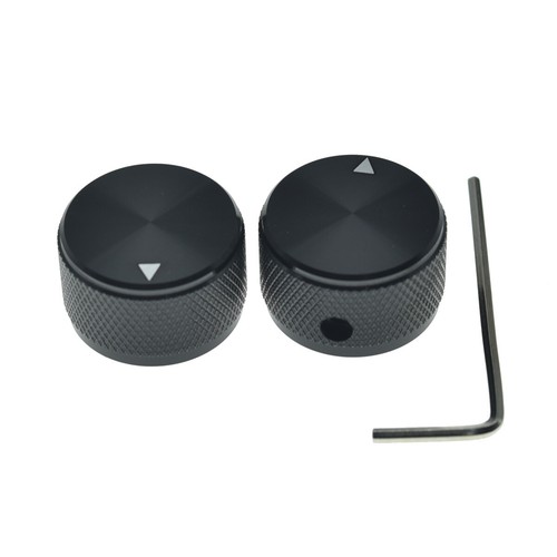 Set of 2 25*15.5mm Aluminium Pot Knobs 1/4" Universal Guitar/Bass Pot Knobs - Picture 8 of 49