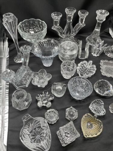 Konvolut Kerzenständer,Dosen Aus Kristall,Glass Sammlung 30 Teilen Kerzen#2 W3 - Bild 2 von 24