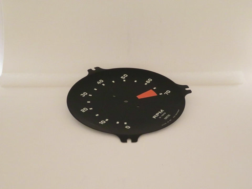 Placa frontal de esfera de tacómetro Smiths para Triumph TR7 02/1975-03/1981 RVC6419/00 Foto 3 de 3