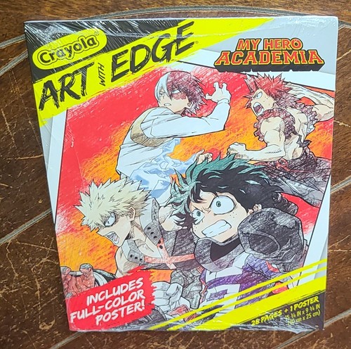 My Hero Academia: (2023) Crayola Art with Edge w/28 Coloring Pages + Poster!