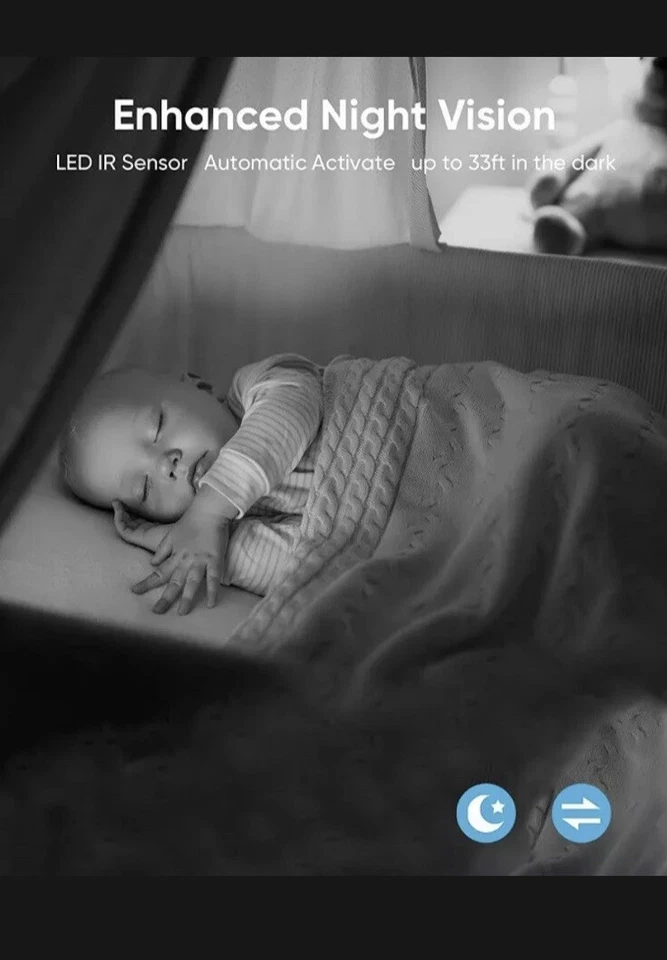 Indoor Security Camera 1080P, WiFi Camera for Home Security 2.4 GHz Dog Camera - Image 2 of 4