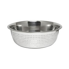 Thunder Group SLCIL15S Chinese Colander, 15" Dia., Round, Perforated, 2 mm Holes