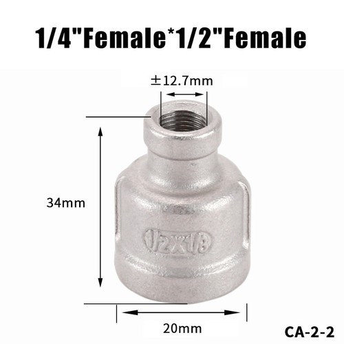 304 Stainless Steel Direct Fittings BSP Thread Male/Female Connector 1/8"~1.2" - Picture 21 of 31