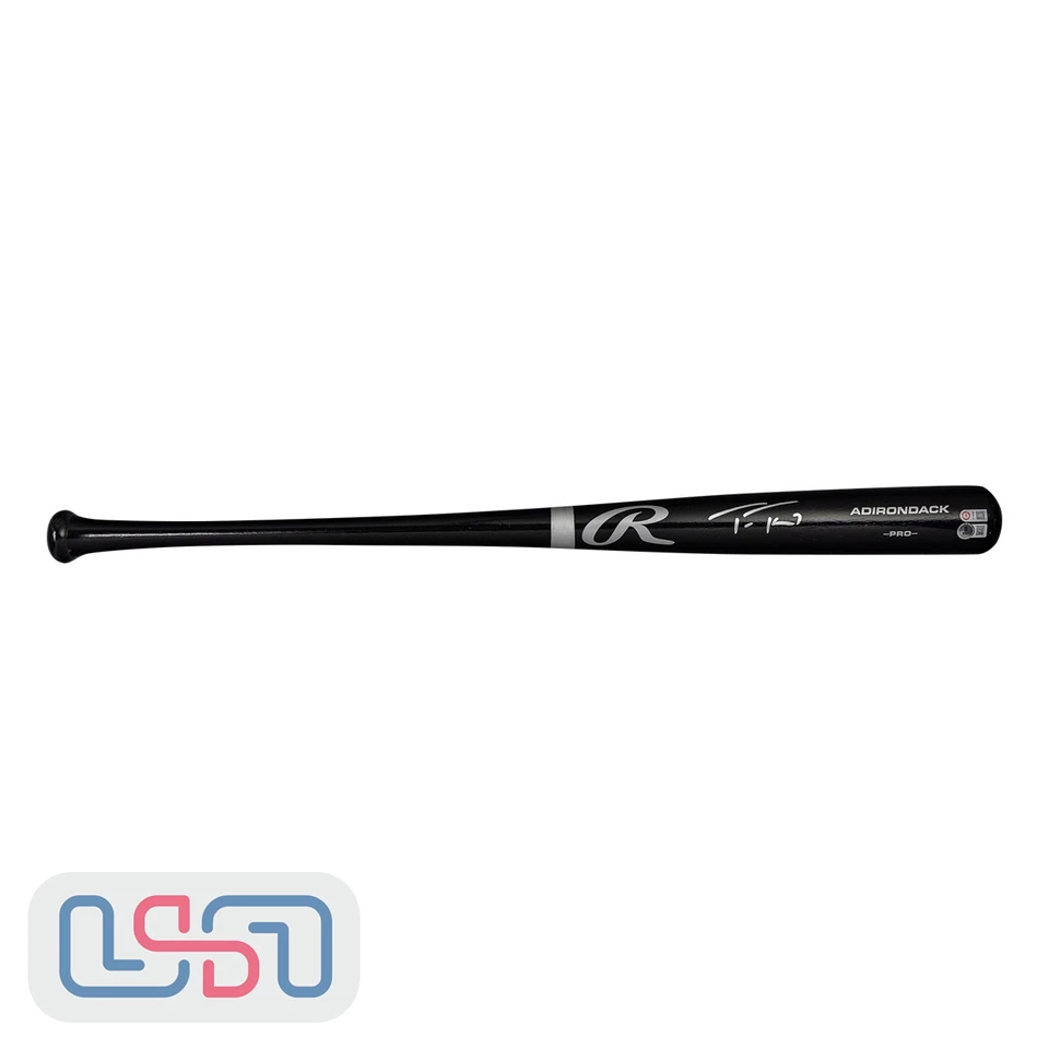 Trea Turner Phillies Signed Autographed Black Rawlings Bat USA SM BAS - Image 2 of 4