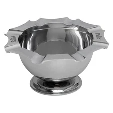 Palio Tazza Ashtray, Built in Cigar Rests, Stainless Steel