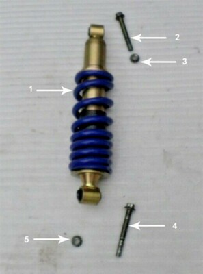 RPS Hawk 250 Carb Base Model Rear Shock Absorber (#1 in diagram