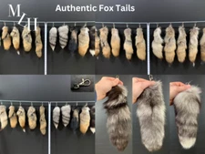 Keychain Real Red Fox Tails Natural Fur Tails Harley parts Purse