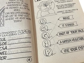 Donkey Kong Strikes Again! Activity Book Nintendo Books Pac-Mania Joke Mario NES