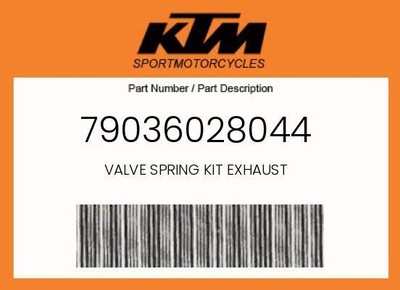 KTM Genuine Valve Spring Kit Exhaust - 79036028044