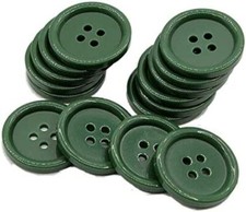 25mm 4-hole flat back Resin Buttons For Jacket Coat Shirt Various Colours Button