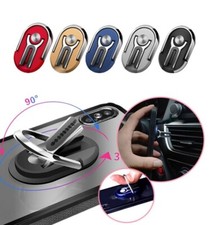 Universal Cell Phone Ring Stand Holder Rotating Finger Holder Car Vent Clip