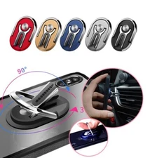 Cell Phone Ring Stand Holder 360 Rotating Finger Holder Car Vent Clip Simple