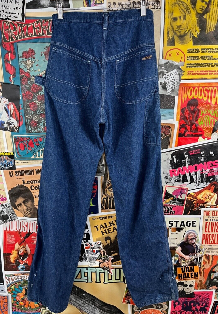 80年代DEE CEE ワークパンツ W30 L36 Vintage 80s High Rise Dee Cee Workwear Carpenter Denim Jeans 27x36
