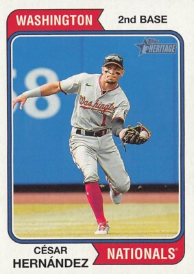 2023 TOPPS HERITAGE (#45) - CÉSAR HERNÁNDEZ